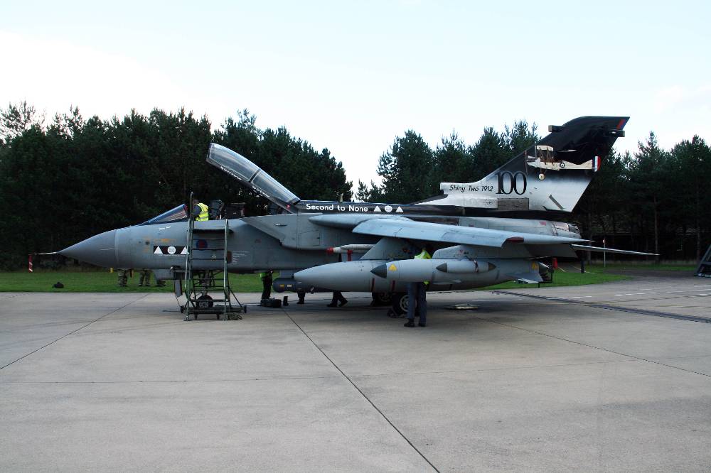 Tornado GR4A ZA398 2 Sqn 100th Anniversary Scheme Marham Courtesy of John Bradshaw